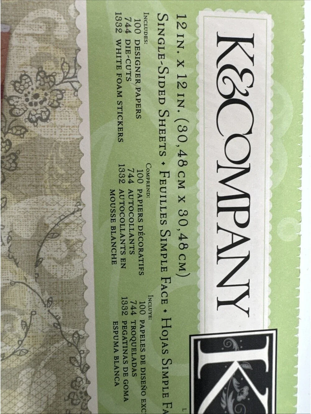 K &C Scrap Pad  12